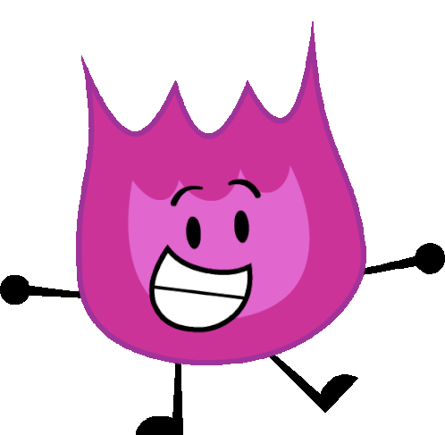 Firey Smile Sticker - Firey Smile Purple Flame Stickers