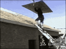 construction fail fall roof ladder