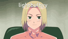 a cartoon of a man with the words lightbulbyy on the bottom