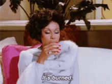 Its Burned Drinking Wine GIF - Its Burned Drinking Wine Dominique Deveraux GIFs