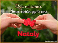 Nataly Oye Mi Amor GIF - Nataly Oye Mi Amor Nunca Olvides GIFs