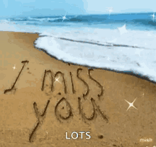 I Miss You I Miss You Lots GIF - I Miss You I Miss You Lots Beach GIFs
