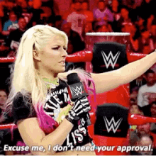 Alexa Bliss Excuse Me GIF - Alexa Bliss Excuse Me No Approval GIFs