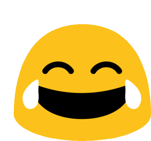 Emoji Cries Tears Of Joy Sticker - Long Livethe Blob Lol Laughing Stickers
