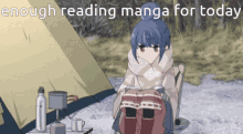 Enough Reading Manga GIF