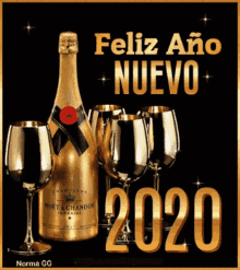Feliz Ano Nuevo Cheers GIF - Feliz Ano Nuevo Cheers 2020 GIFs