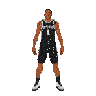 a basketball player with the number 1 on his shirt