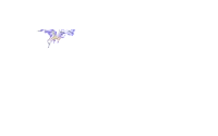 a pixel art drawing of a pegasus with its wings outstretched