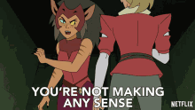Youre Not Making Any Sense Catra GIF - Youre Not Making Any Sense Catra Adora GIFs