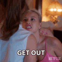 Get Out Elinor Fairmont GIF - Get Out Elinor Fairmont First Kill GIFs