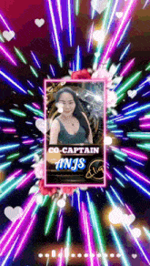a picture of a woman named co-captain anjus