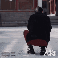 xiao zhan snow fight smile