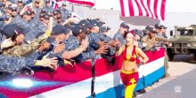 bayley entrance wwe tribute to the troops wrestling