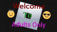 Adults Only Welcome GIF - Adults Only Welcome Roblox Welcome GIFs
