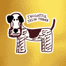 Insightful Irish Terrier Veefriends GIF