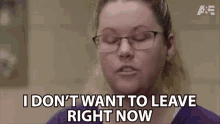 I Dont Want To Leave Right Now Ashley GIF - I Dont Want To Leave Right Now Ashley 60days In GIFs