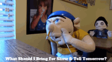 Sml Jeffy GIF - Sml Jeffy What Should I Bring For Show And Tell Tomorrow GIFs