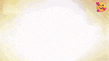 a blurry picture of a man with a smiley face on the bottom right