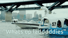 Boating Whats Up Ladies GIF - Boating Whats Up Ladies Dance GIFs