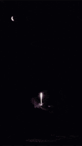 a painting of a fireworks display with a red background