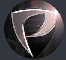 a circle with a letter p in the center