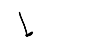 a hand drawn arrow pointing to the left on a white background .