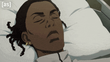 a cartoon of a man laying in a hospital bed with the words [ as ] on the bottom