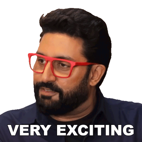 Very Exciting Abhishek Bachchan Sticker - Very Exciting Abhishek Bachchan Pinkvilla Stickers