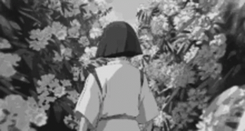 anime black and white anime gif  WiffleGif