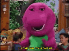 Barney I Love You GIF - Barney I Love You You Love Me GIFs