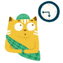 cat time clock wall clock lost track of time