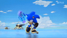 Sonic Prime Running GIF - Sonic Prime Running Water GIFs