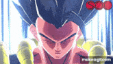 a close up of a cartoon character 's face with the words make a gif.com below it