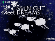 Good Night Sweet Dreams Gifkaro GIF - Good Night Sweet Dreams Gifkaro Sheeps GIFs