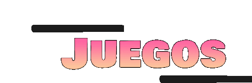 the word juegos is written in pink and orange