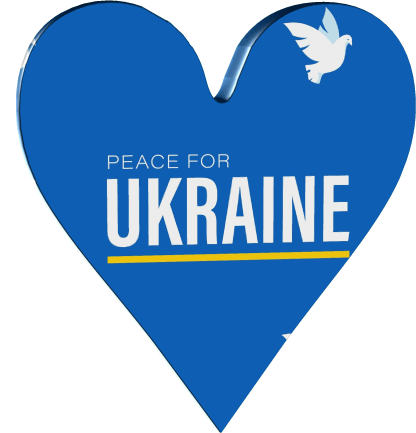 Ukraine Heart Sticker - Ukraine Heart Ninisjgufi Stickers