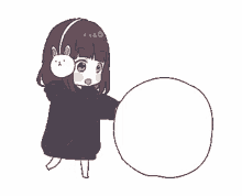 menhera chan cute snowball anime