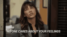 When People Start To Get Emotional GIF - Rashida Jones No One Cares Feelings GIFs