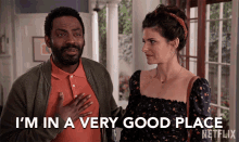 Im In A Very Good Place Im Happy GIF - Im In A Very Good Place Im Happy Baron Vaughn GIFs