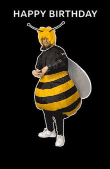 gr%C3%B6ni bee dance black and yellow bee happy