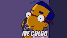 Me Colgó GIF - Me Colgo El Telefono Milhouse Colgar GIFs