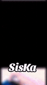 a picture of a person with the word siska on it