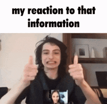 Riddlecores Finn Wolfhard GIF - Riddlecores Finn Wolfhard My Reaction To That Information GIFs