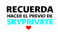 a sign that says recuerda hace el previo de skyprivate