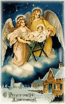 Angels Merrychristmas GIF - Angels Merrychristmas Blessing GIFs