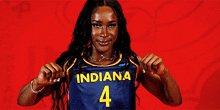 Indiana Fever Queen Egbo GIF - Indiana Fever Queen Egbo Lets Go Fever GIFs