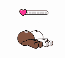 tired brown and cony heart loading