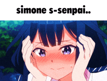 a picture of a girl with the words simone s-senpai on the bottom