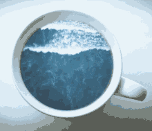 Cup Of Water Ocean GIF - Cup Of Water Ocean Waves GIFs