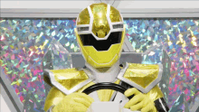 Mashin Sentai Kiramager Kiramai Yellow GIF - Mashin Sentai Kiramager Kiramai Yellow Think GIFs